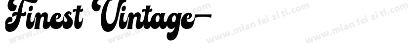 Finest Vintage字体转换